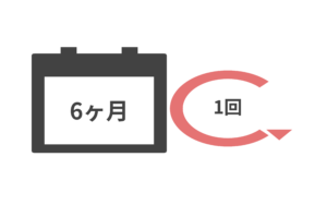 6ヶ月に1回の頻度で骨粗鬆症の治療薬を注射する図　神戸市灘区　六甲道おおや内科　