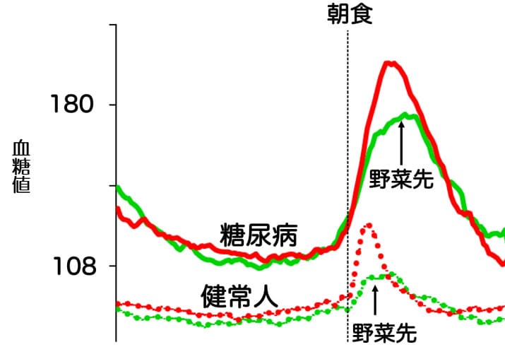 研究①葉物野菜は量が必要